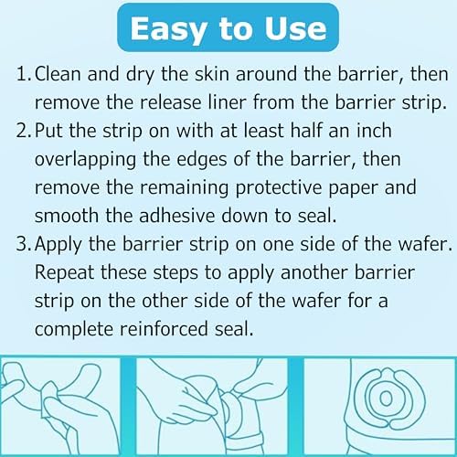 Premium latex free medical hydrocolloid stoma tape being peeled from its protective backing.
