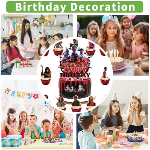 Full 13 piece party decoration kit for theme birthday cakes