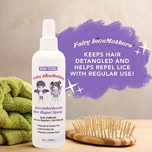 Pesticide-free lice prevention hair spray for school aged children