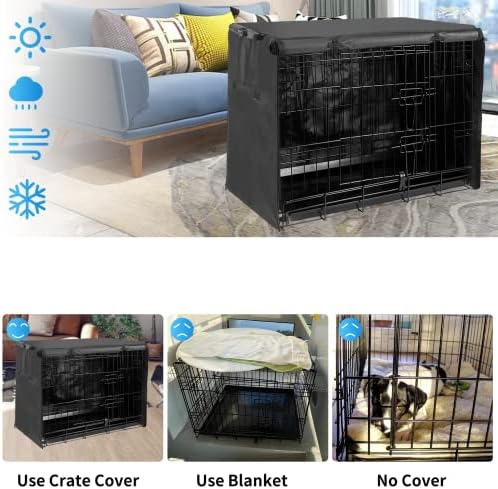 Joroamp waterproof pet privacy cover with multiple zippered doors open demonstrating universal compatibility.