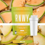Close-up view of RNWY Salty Carbs pouch seal and Informed Sport certification badge