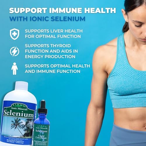 Authentic USA imported Eidon Ionic Minerals selenium unflavored liquid concentrate 2 ounce bottle