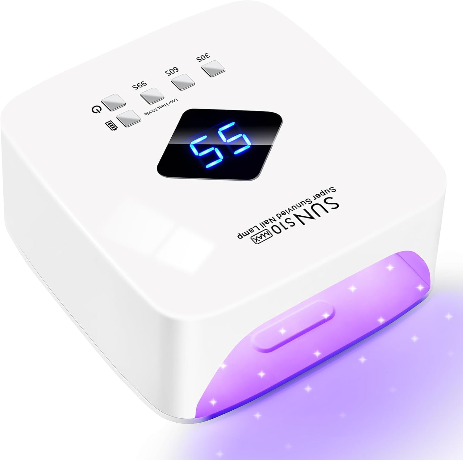 LKE cordless rechargeable UV nail lamp front view