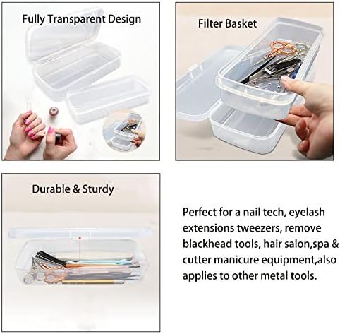 Bomoqing manicure tool storage box showing clear material