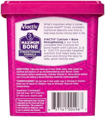 Viactiv imported USA calcium chews container