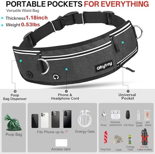 iYoShop dual handle hands free leash for medium and large dogs training