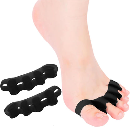 Hloes toe spacers for bunion relief front view