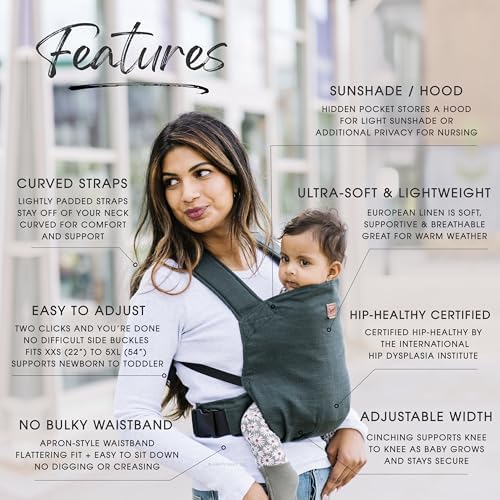 Parent wearing Happy! Original Baby Carrier in front carry position