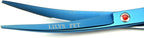8.0" Professional PET Grooming scissors Kit,CoatedTitanium,Sharp and Strong Stainless Steel Blade for Dogs Cats Hair Cutting,3 Pieces of Scissors with a Comb and a Case (Blue) - Image 9