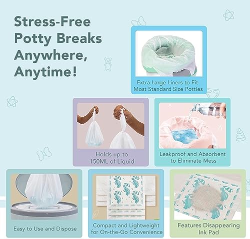 Close up of absorbent pad inside Kalencom toddler potty liner