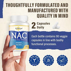 Full view of Kynderynl 90 vegan capsules bottle with product highlights