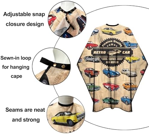 Anti static polyester barber gown full coverage size for premium hair cutting