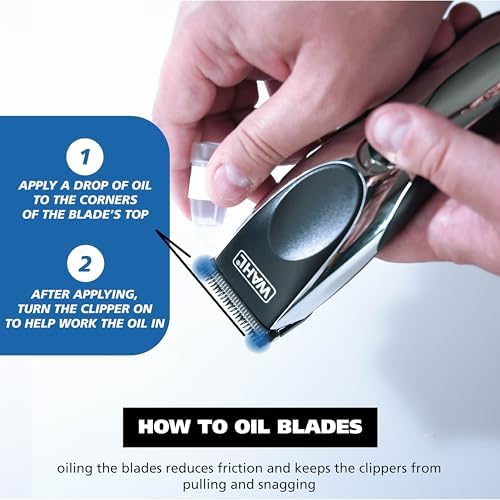 Detailed view of the snap-on mechanism for Wahl replacement blades