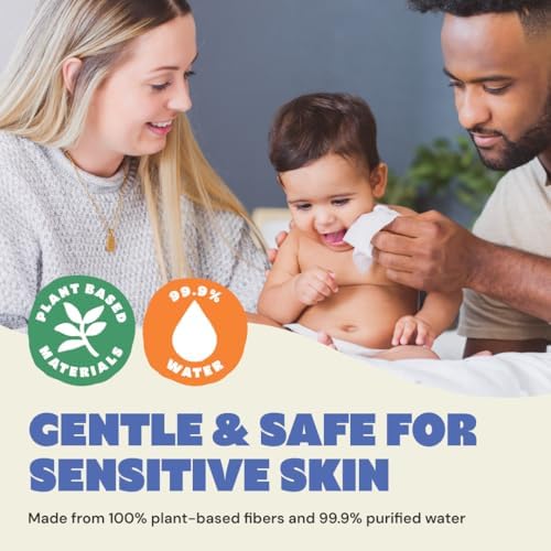 Dyper unscented water-based wipes for sensitive skin