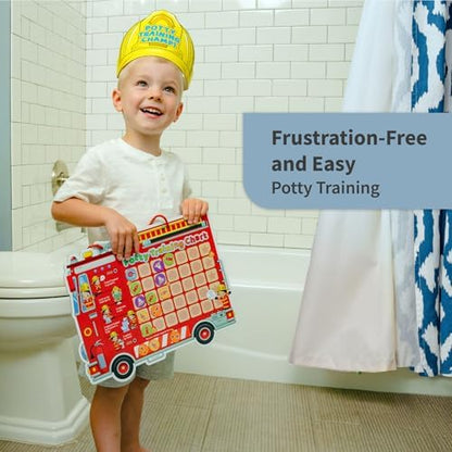 Close up of Putska magnetic potty training stickers
