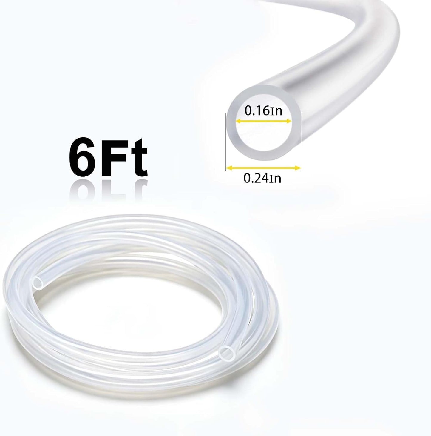 Carefree Fish three sixteenth inch internal diameter tubing packaged for aquarium aeration.