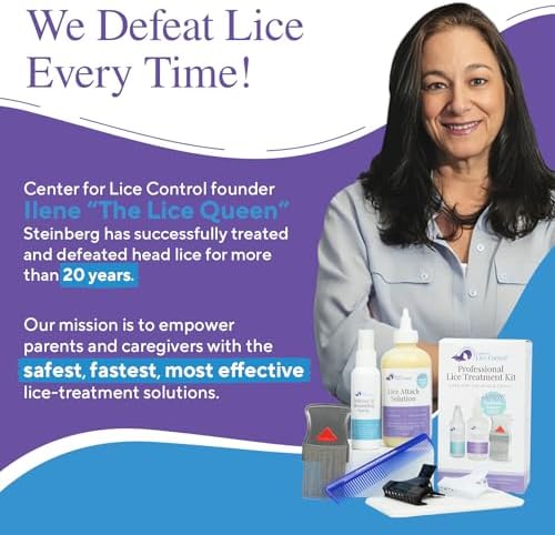 Kapow lice battle kit packaging showing non-toxic and pesticide free labels
