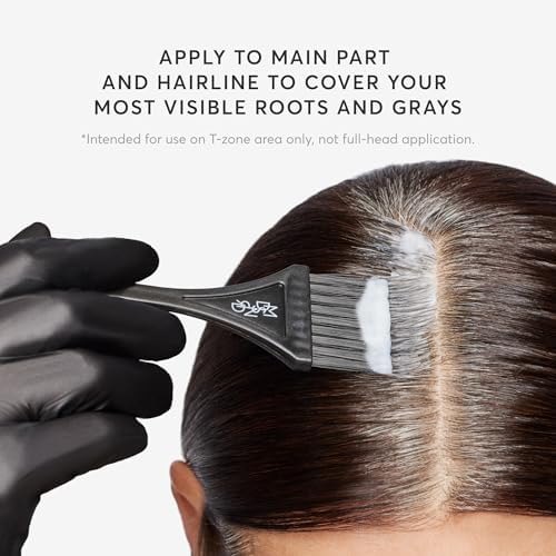 Close up of Madison Reed root perfection kit branding and features