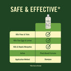SimpleSource anti-tick cat shampoo bottle showcasing natural cedarwood and lemongrass active ingredients.