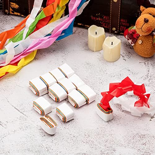 Set of 24 colorful vomit paper coils for magic tricks