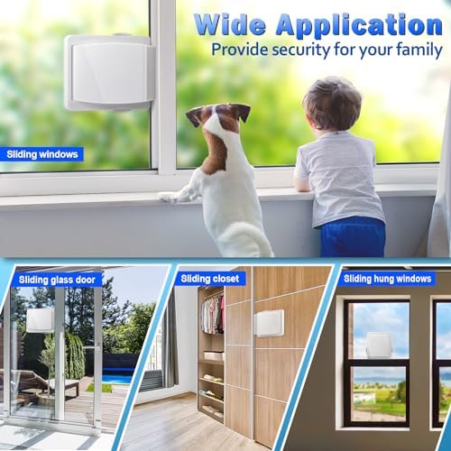 Close up of ZRFCXE sliding window security lock adhesive base