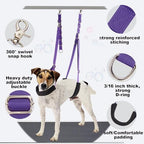 Adjustable nylon dog belly strap for grooming tables