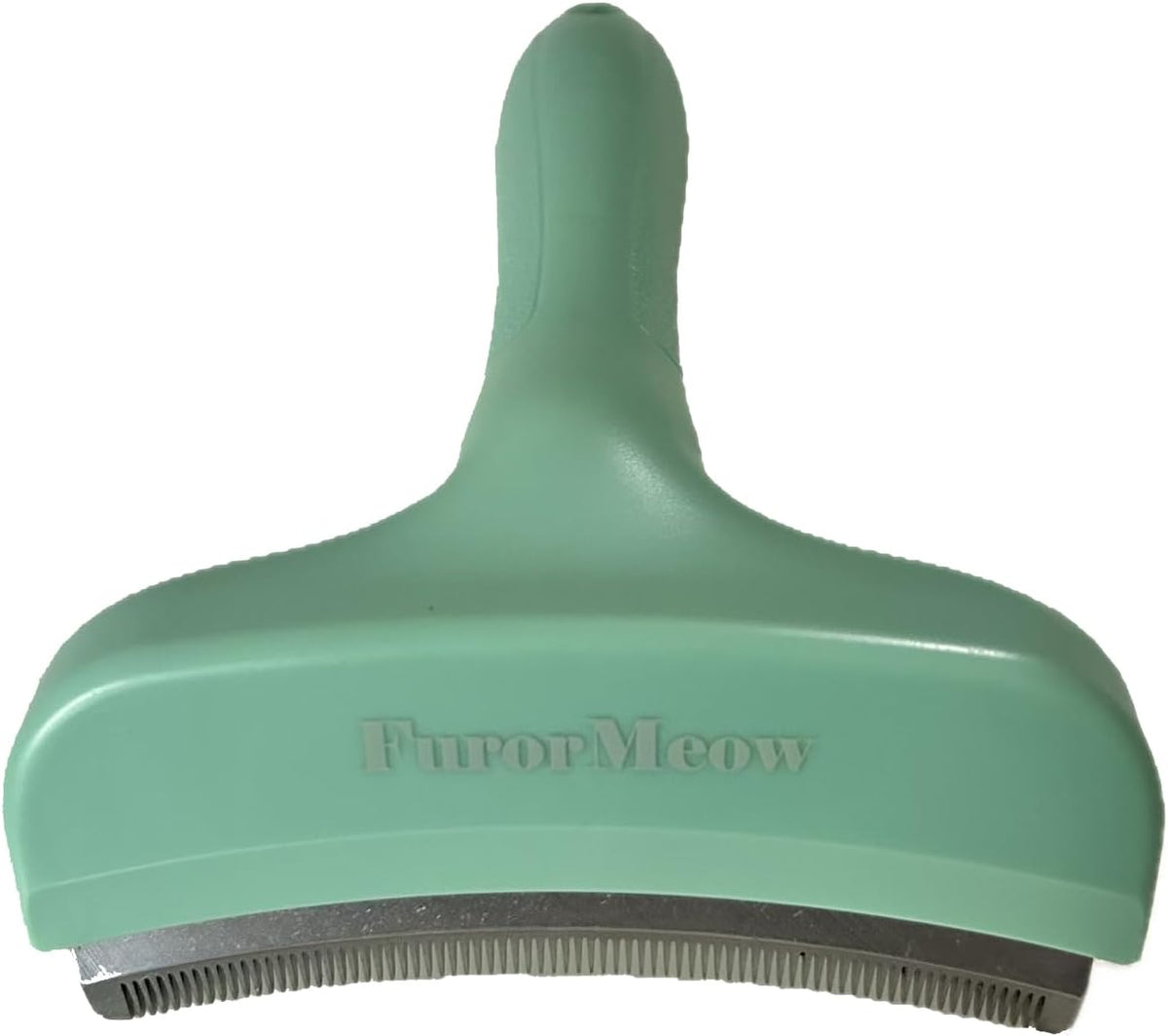 Pet Deshedding Tool with Curve Blade, Cat Grooming Brush, Tight V-shaped Teeth Shedding Comb for Cats and Dogs (Green, Small) - Image 10