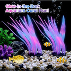 CAPASTEC aquarium ornaments illuminating a modern glow tank setup with vibrant coral style.