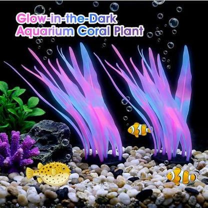CAPASTEC aquarium ornaments illuminating a modern glow tank setup with vibrant coral style.