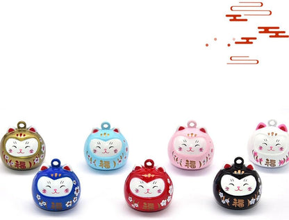 Japanese Maneki Neko inspired bell for costume accessories