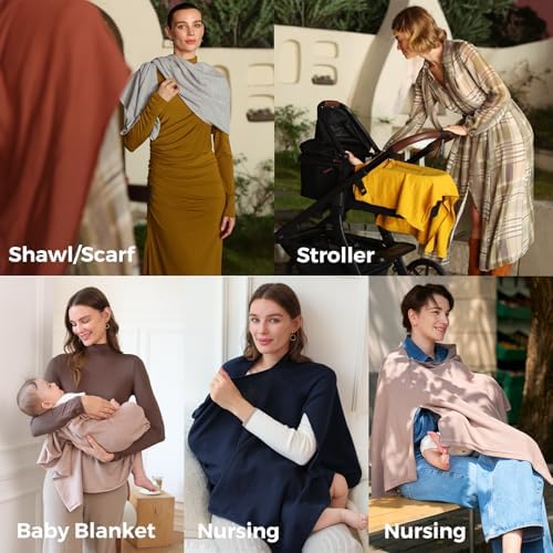 Momcozy breastfeeding cover and included laundry bag set