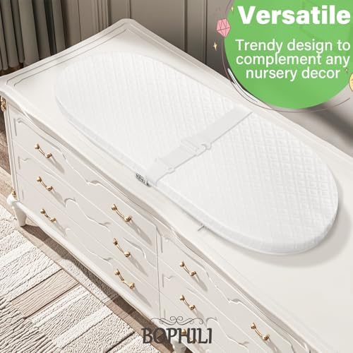 Bophili high density foam bassinet mattress pad with removable cover