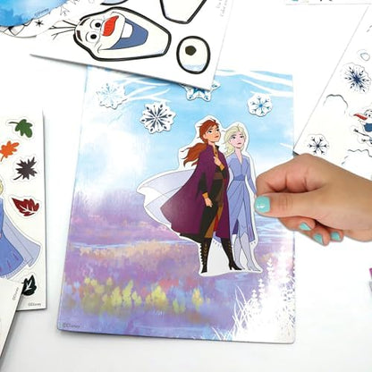 Authentic USA imported Disney Frozen activity kit packaging reverse side showing safety warnings.