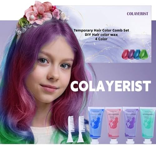 Cevioce hair color wax set for kids and adults gift box.