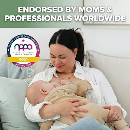Haakaa manual breast pump showing the secure suction base design