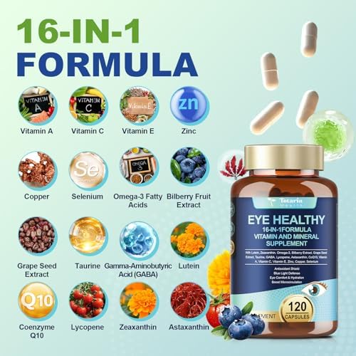 Totaria eye health supplement capsules nutrition label details