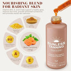 Renhe Ingenuity gradual self tanning drops label details