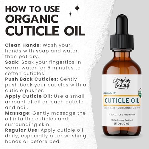Top view of Oilanic cuticle oil packaging and contents