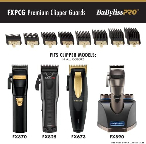 Authentic BaBylissPRO barbering accessory kit layout