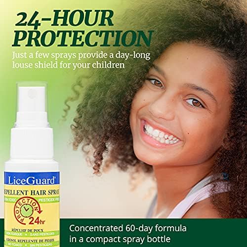 Non-toxic LiceGuard preventative spray for kids daily school hair protection