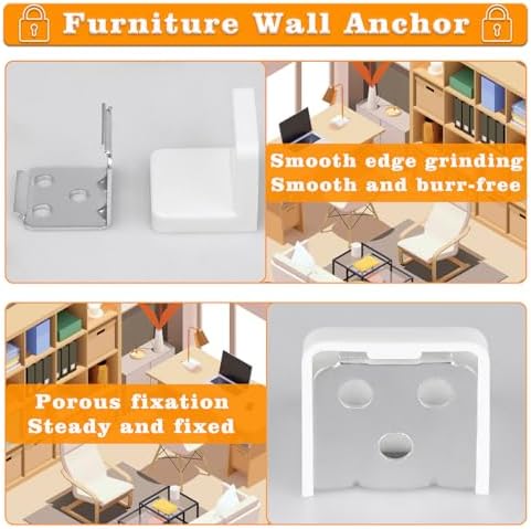 Close up view of the durable white shells and expansion screws included in the package