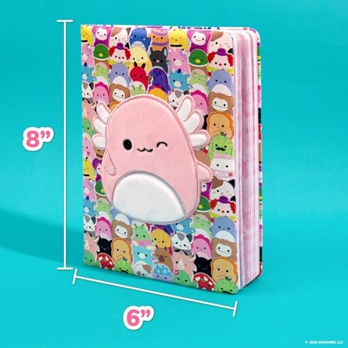 Child holding Squishmallows Archie the Axolotl squishy diary