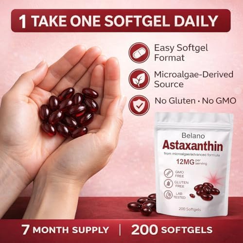 Elovita Belano Astaxanthin Antioxidant Supplement Back Panel Ingredients