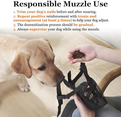 Crazy Felix anti biting mesh guard for long snout small breeds like poodles and dachshunds