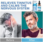 Tinnitus Relief ear drops being used for holistic ear health and nerve soothing.