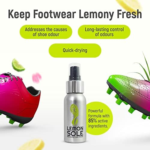 Lemon Sole shoe freshener bottle showing ingredients list