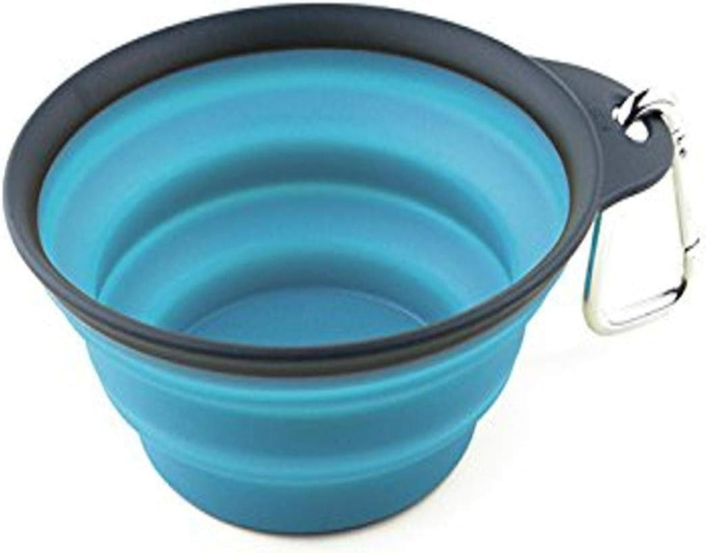 Dexas Pets Collapsible Travel Cup, Small/1 Cup Capacity, Light Gray - Image 15