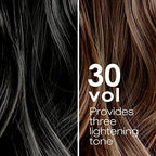 Professional hair bleaching developer cream bottle