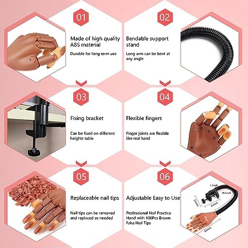 Full view of Deciniee nail technician training kit components