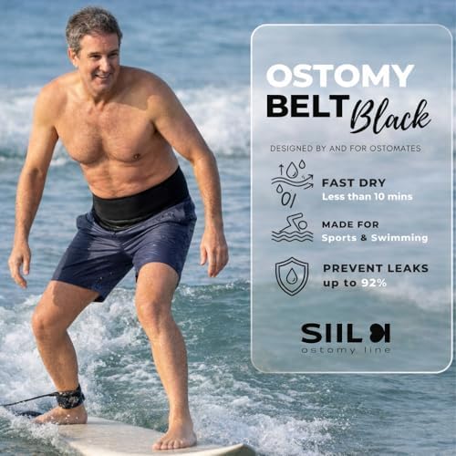 SIIL Ostomy Support Belt showing internal pocket for bag concealment